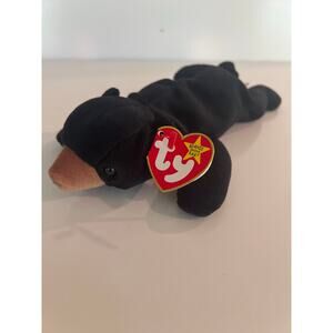 Ty Beanie Baby 1993 Blackie the Bear P.E Pellets Retired JL